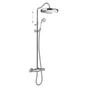Classic 2-Way Wall Mounted Thermostatic Shower Mixer Tap - Tres