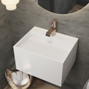 Cassiopeia Deep Corian® Wall-Hung Washbasin | Mini Size - with Back Deck