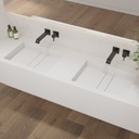 Hatysa Deep Corian® Double Wall-Hung Washbasin