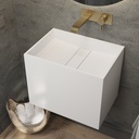 Hatysa Deep Corian® Wall-Hung Washbasin | Mini Size