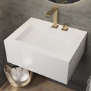 Aquila Deep Corian® Wall-Hung Washbasin | Mini Size