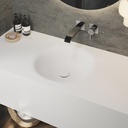 Rigel Deep Corian® Single Wall-Hung Washbasin