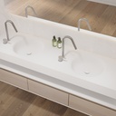 Rigel Slim Corian® Double Wall-Hung Washbasin