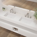 Pegasus Slim Corian® Double Wall-Hung Washbasin