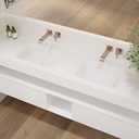 Corvus Slim Corian® Double Wall-Hung Washbasin