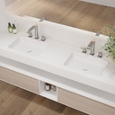 Orion Slim Corian® Double Wall-Hung Washbasin