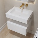 Orion Slim Corian® Wall-Hung Washbasin | Mini Size