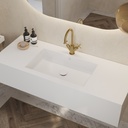 Quiet Deep Corian® Single Wall-Hung Washbasin