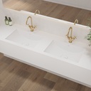 Refresh Deep Corian® Double Wall-Hung Washbasin