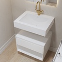 Refresh Slim Corian® Wall-Hung Washbasin | Mini Size