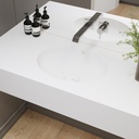 Relax Deep Corian® Single Wall-Hung Washbasin