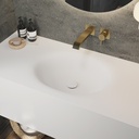 Delta Deep Corian® Single Wall-Hung Washbasin