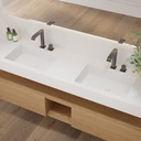 Energy Slim Corian® Double Wall-Hung Washbasin