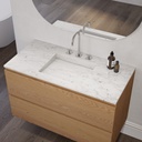 Sagitta - Top con lavabo singolo integrato in marmo