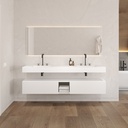 Artemis Classic - Meuble de salle de bain | 2 tiroirs alignés - 1 niche