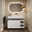 Apollo Classic - Meuble de salle de bain | 2 tiroirs superposés - 2 niches