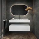Gaia Corian® - Mueble de baño independiente | 1 cajón