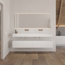 Gaia Classic Badezimmermöbel | 2 Schubladen ausgerichtet