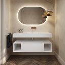 Apollo Classic Edge Bathroom Cabinet | 1 Drawer · 2 Shelves