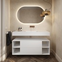 Apollo Classic Edge - Mueble de baño independiente | 2 cajones superpuestos - 4 nichos