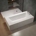 Aquila Bespoke Back-to-Wall Bath in Corian®