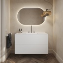 Gaia Classic - Conjunto mueble con lavabo Corian® | 2 cajones superpuestos