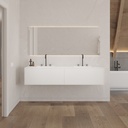Gaia Classic Edge - Ensemble meuble et vasque Corian® | 2 tiroirs alignés
