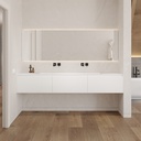 Gaia Classic Edge - Ensemble meuble et vasque Corian® | 3 tiroirs alignés