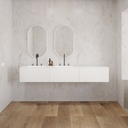 Gaia Corian® - Set mobile & lavabo in Corian® | 3 cassetti allineati