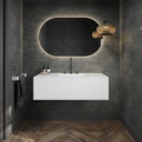 Gaia Corian® Edge - Set mobile & lavabo in Corian® | 1 cassetto