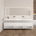 Athena Classic Edge Bathroom Cabinet | 3 Aligned Drawers · 1 Shelf