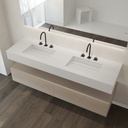 Simplicity Silestone Double Wall-Hung Washbasin