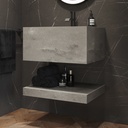 Hemera Corian® Mensola da bagno galleggiante | Dimensione Mini