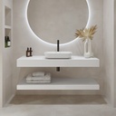 Hermes Corian® Mensola galleggiante per lavabo