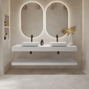 Hermes Corian® Mensola galleggiante per lavabo | Dimensione Luxe
