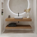Hermes Wood Mensola galleggiante per lavabo